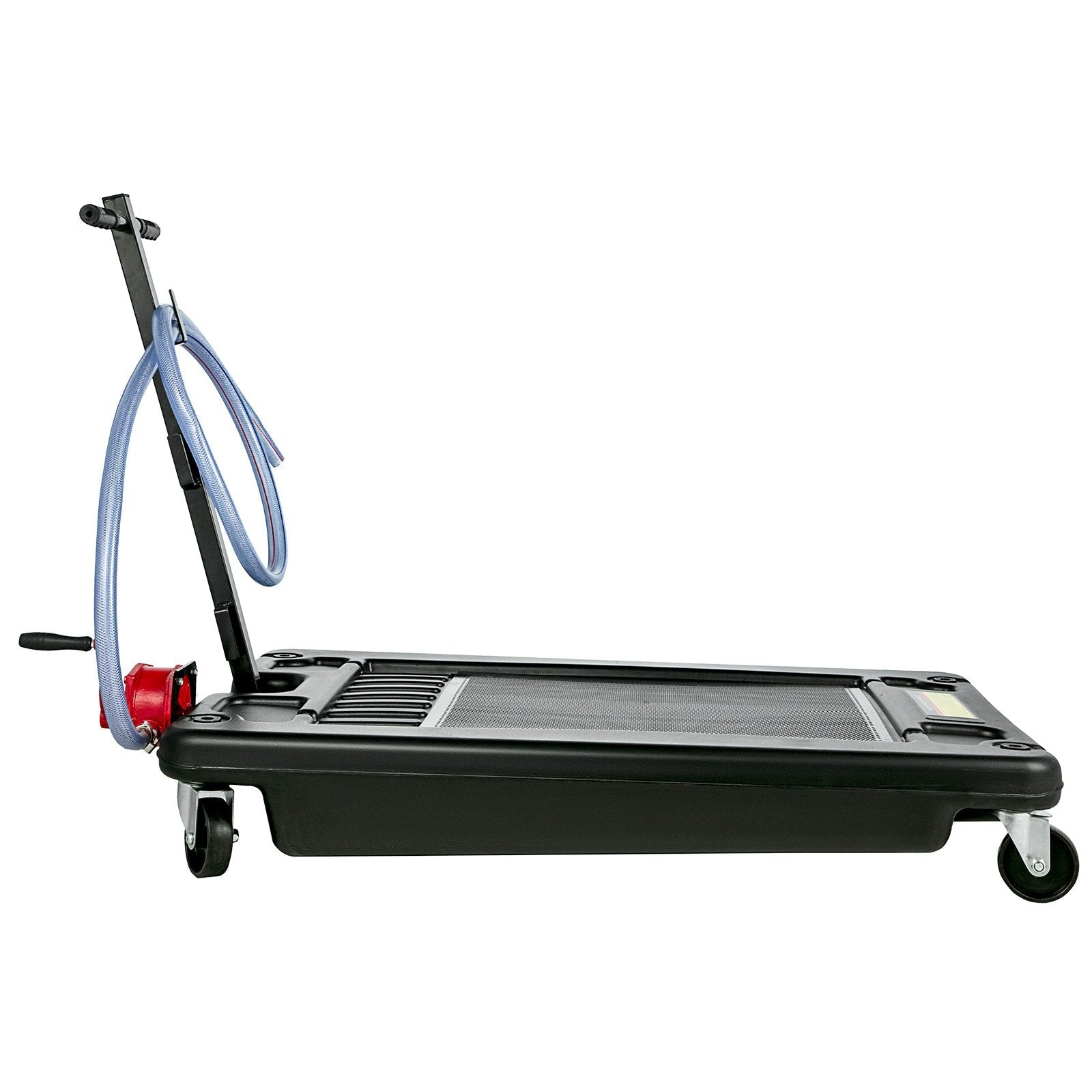 Vevor Low Profile Oil Drain Pan 17 Gallon Foldable Highly Durable & 8' Hose 