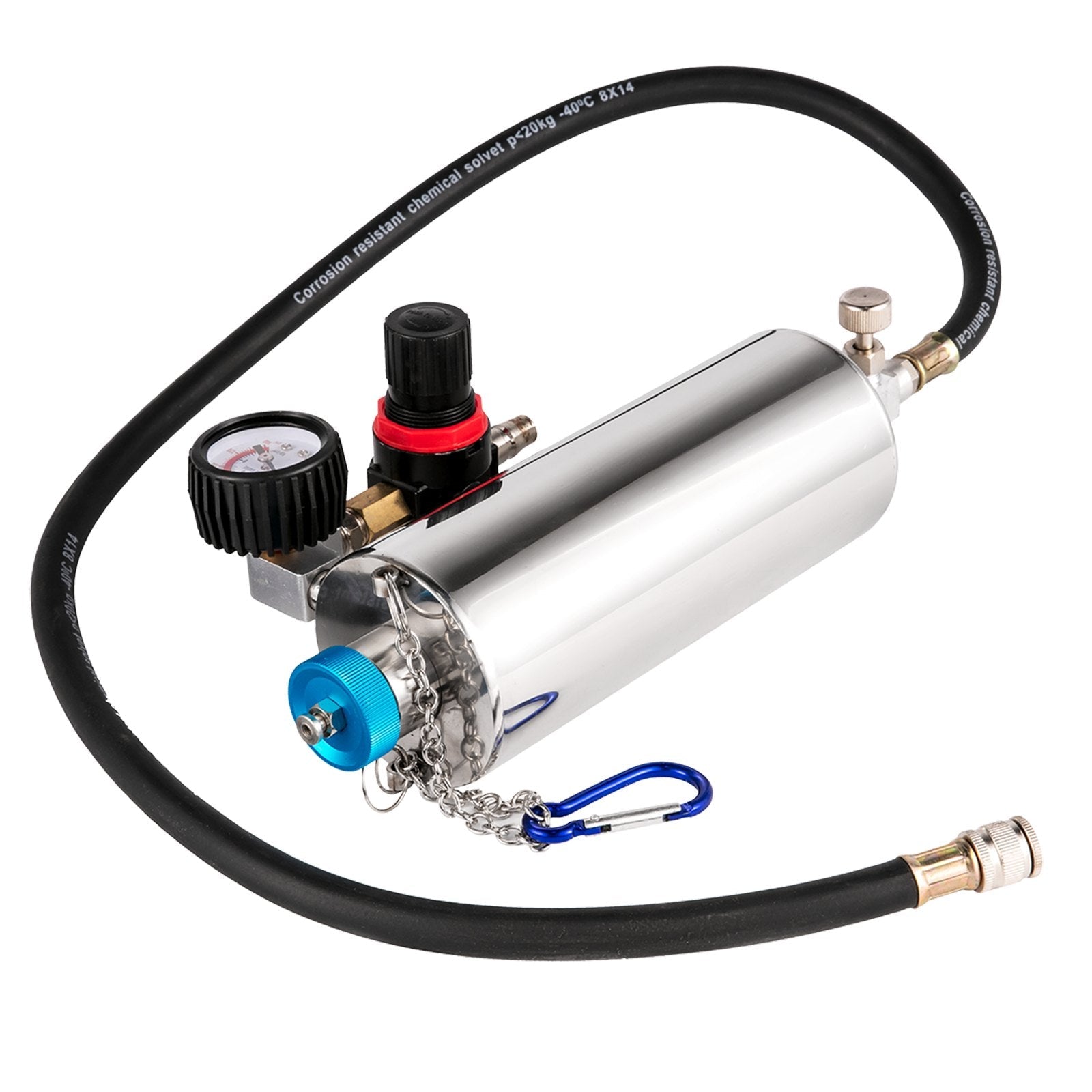 VEVOR Auto Non-Dismantle Fuel System Injector Cleaner, for Petrol EFI Throttle, Cleaning Kits for the Power Supply, Excellent Valves, Tester Supply System, 0-140 PSI 
