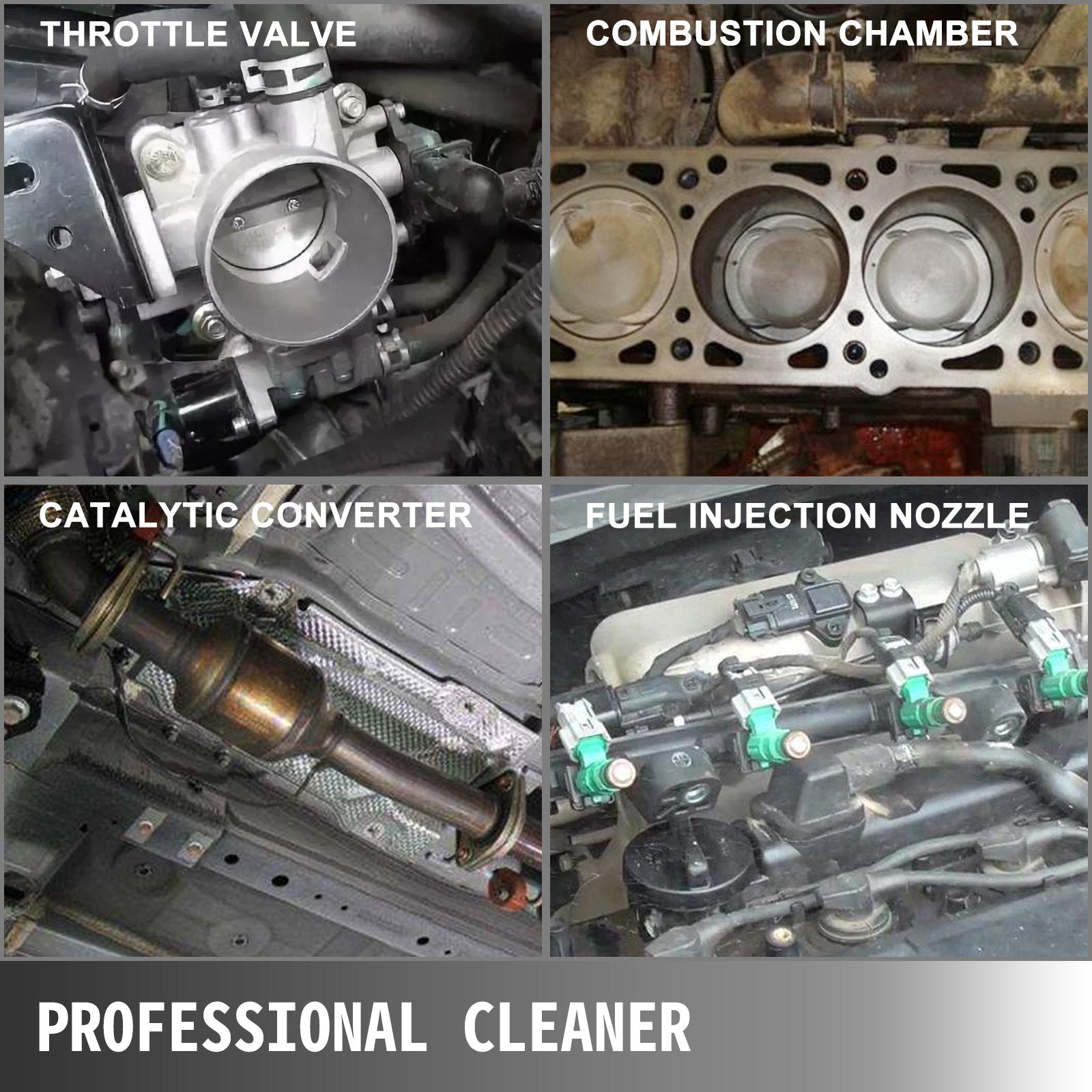 VEVOR Auto Non-Dismantle Fuel System Injector Cleaner, for Petrol EFI Throttle, Cleaning Kits for the Power Supply, Excellent Valves, Tester Supply System, 0-140 PSI 
