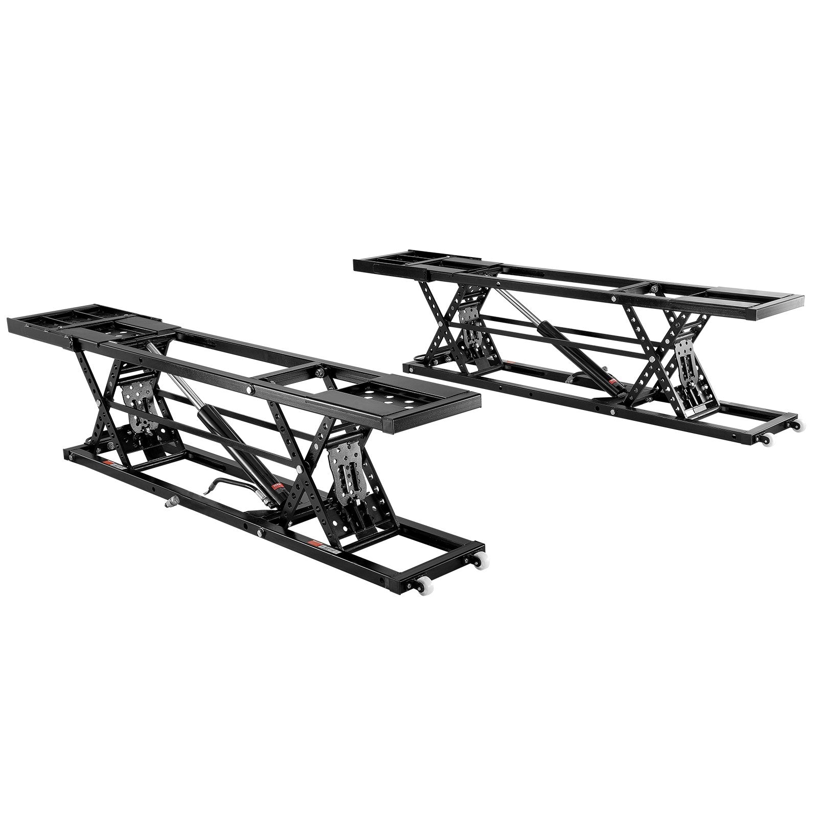 VEVOR Car Lift, 5,000 LBS Capacity Portable Car Lift, with Extended-Length Plates, 25.6" Max. Height, Heavy-duty Carbon Steel Truck Lift with Power Unit, Auto Car Jack Lifts for Home Garage Shop 