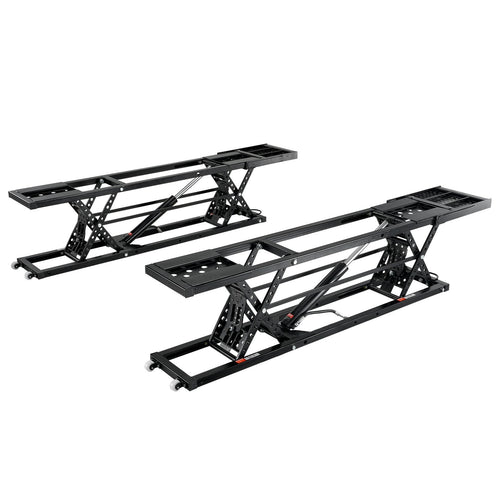 VEVOR Car Lift, 5,000 LBS Capacity Portable Car Lift, with Extended-Length Plates, 25.6" Max. Height, Heavy-duty Carbon Steel Truck Lift with Power Unit, Auto Car Jack Lifts for Home Garage Shop
