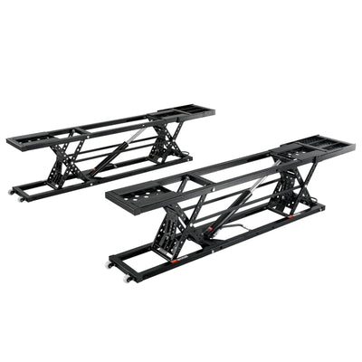 VEVOR Car Lift, 5,000 LBS Capacity Portable Car Lift, with Extended-Length Plates, 25.6" Max. Height, Heavy-duty Carbon Steel Truck Lift with Power Unit, Auto Car Jack Lifts for Home Garage Shop 