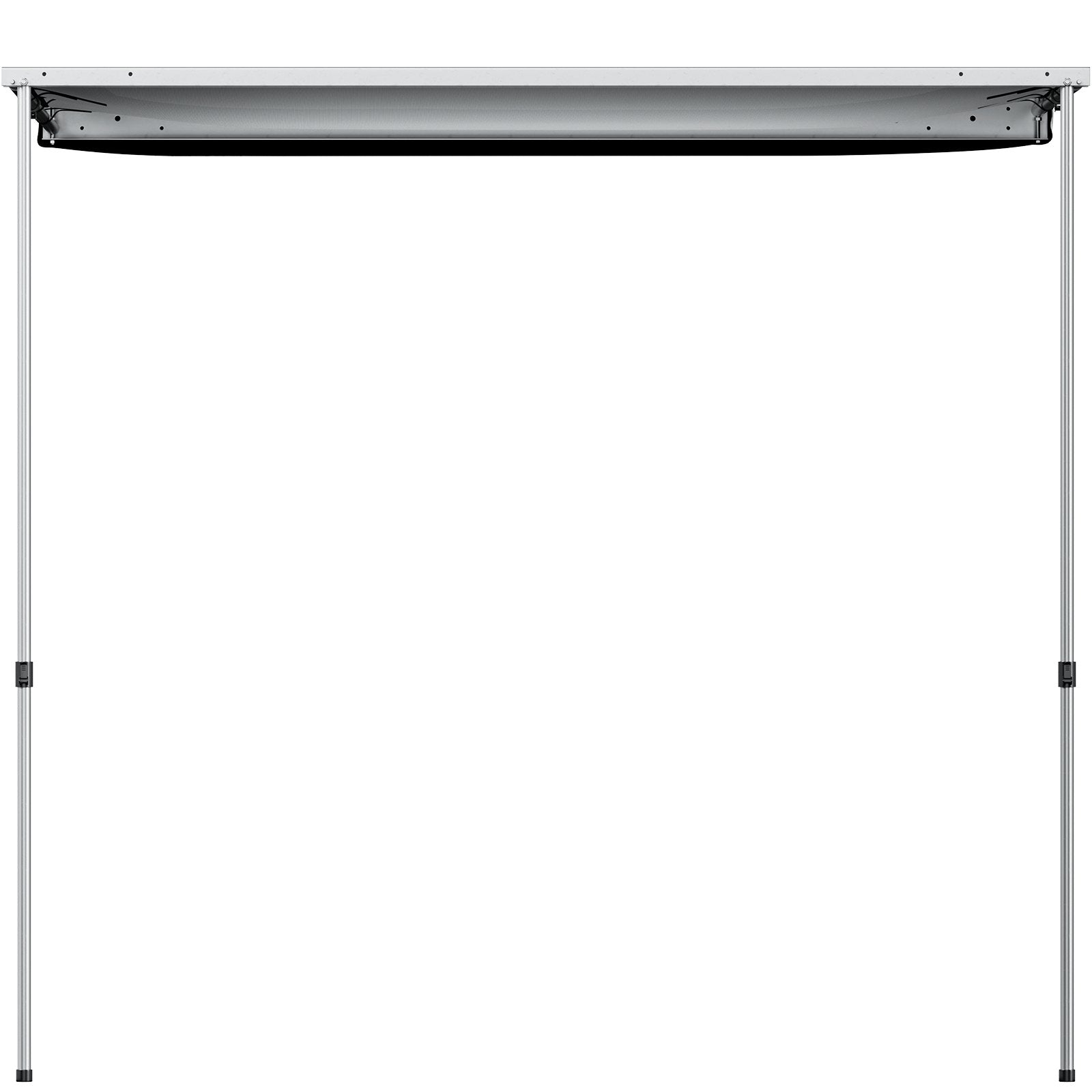 VEVOR Car Awning, 6.5'x6.5' Vehicle Awning, Pull-Out Retractable Awning Rooftop, Waterproof UV50+ Car Side Awning, Telescoping Poles Trailer Tent Shade w/Carry Bag for SUV Outdoor Camping Travel, Grey 
