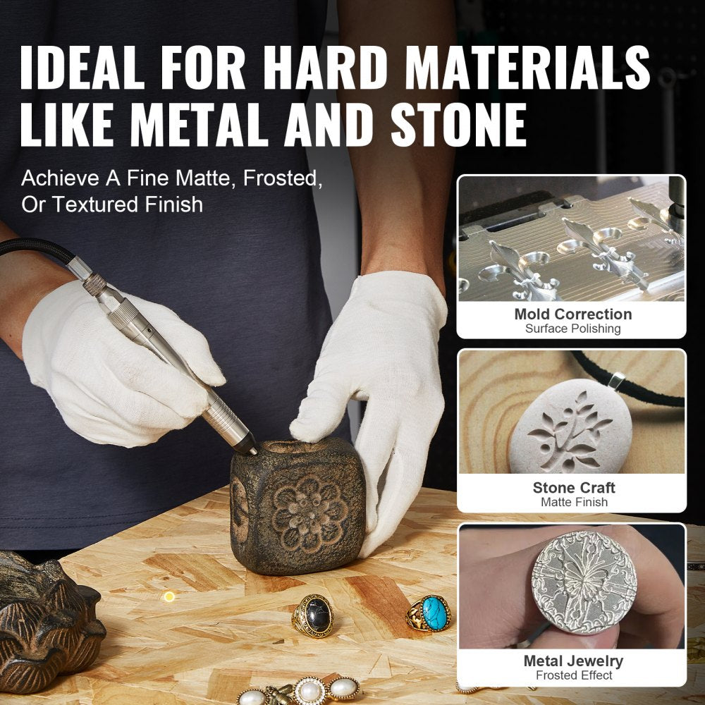 VEVOR Pneumatic Engraving Pen Air Scribe 1/4" Micro Grinder Pencil Carving Tool 