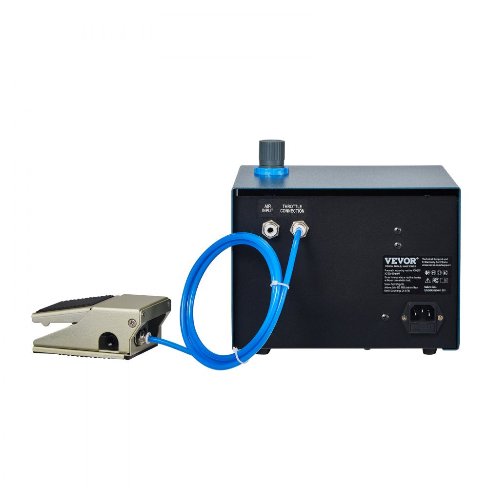 VEVOR Pneumatic Engraver 28000 RPM 80W Single Ended Pneumatic Engraving Machine 