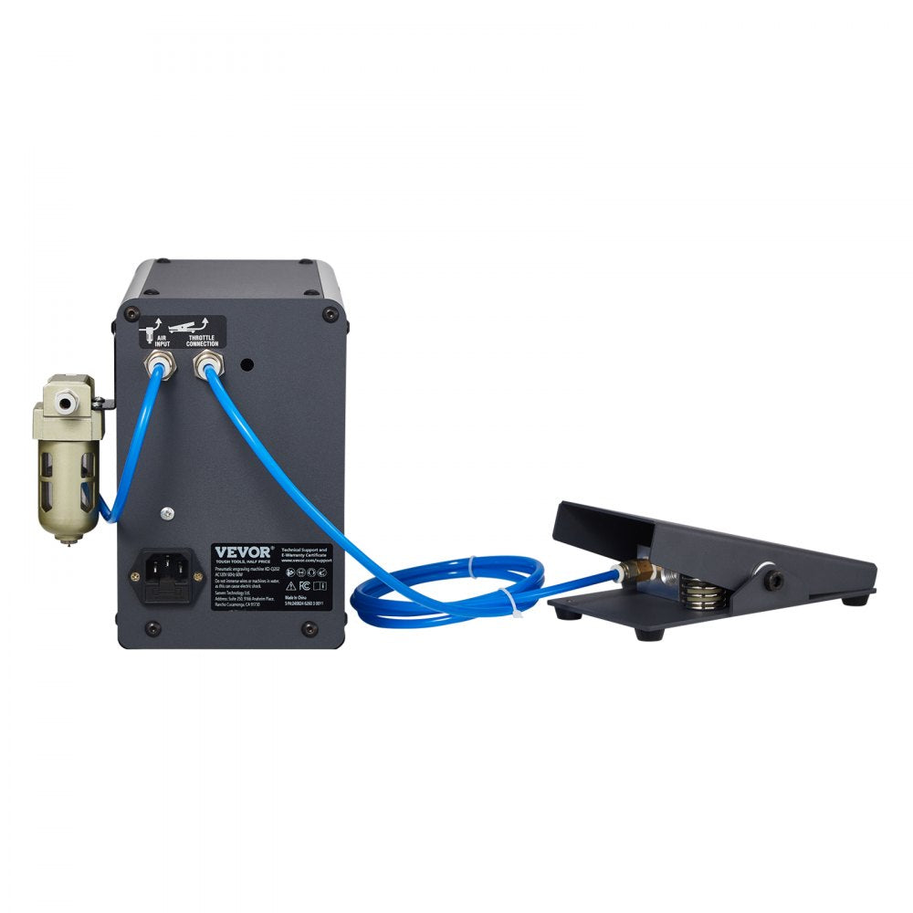 VEVOR Pneumatic Engraver 1200-6000 RPM Double Ended Pneumatic Engraving Machine 