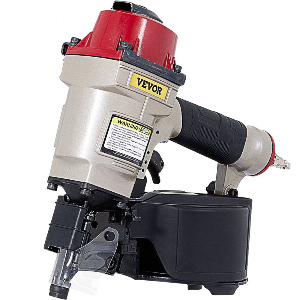 VEVOR Roofing Nail Gun CN55, Professional Coil Nailer from 1-Inch up to 2-1/4-Inch, Siding Nailer with Adjustable PC Magazine Coil Siding Nailer 15 Degree for Driving Roofing Nails Fast and Hard 