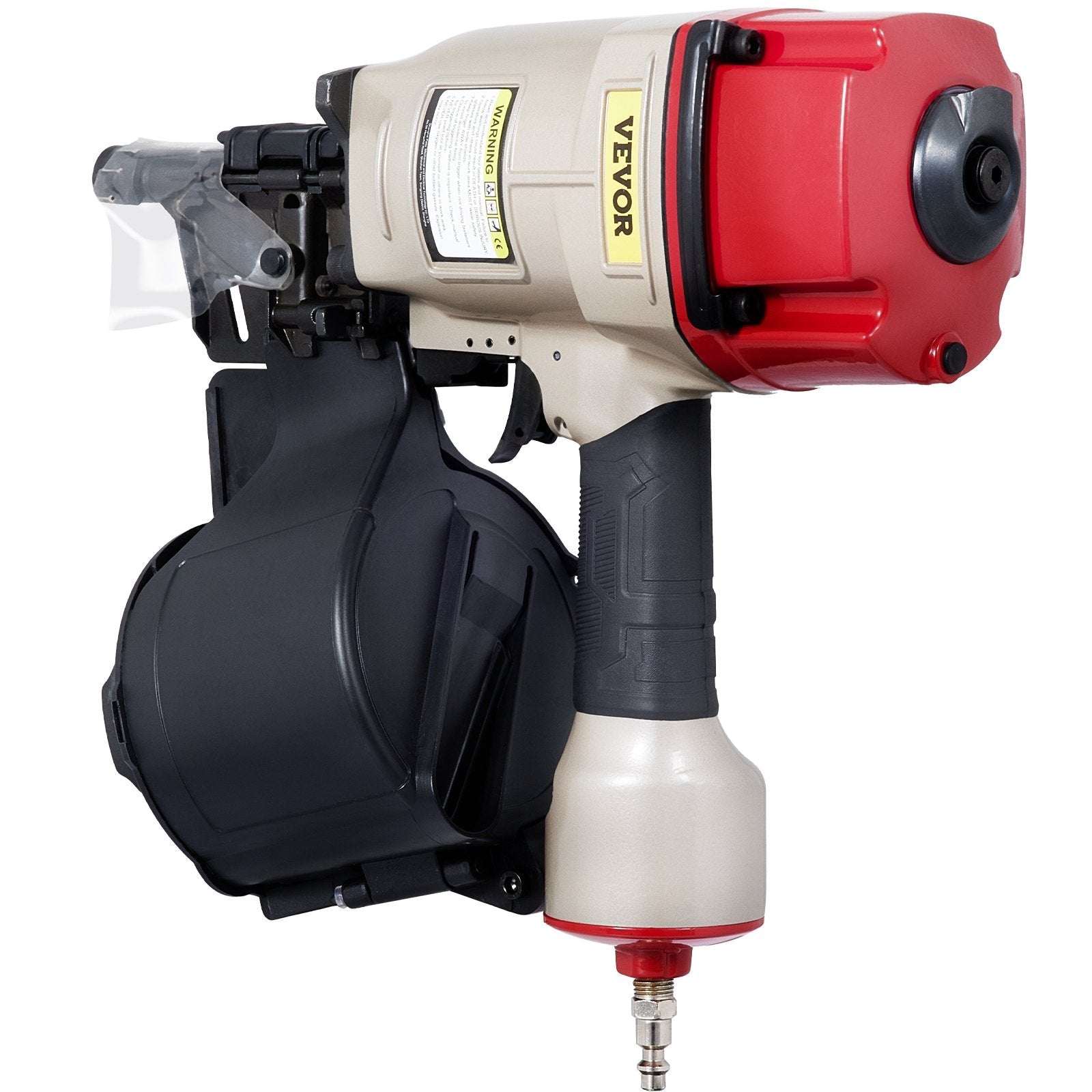 VEVOR Roofing Nail Gun CN80, Professional Coil Nailer from 2-Inch up to 3-1/4-Inch, Siding Nailer with Adjustable PC Magazine Coil Siding Nailer 15 Degree for Driving Roofing Nails Fast and Hard 
