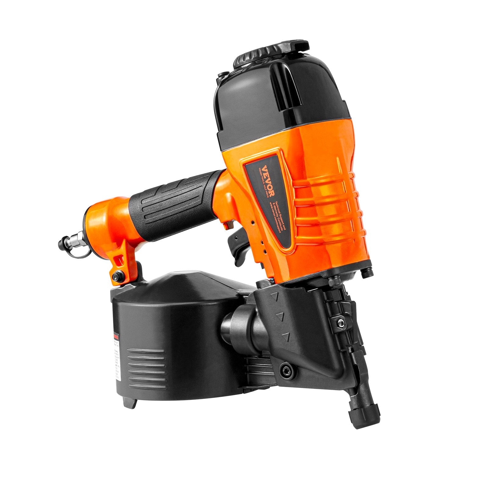 VEVOR CN65 Coil Siding Nailer 1-1/4" to 2-1/2" 15 Degree Pneumatic Nail Gun 