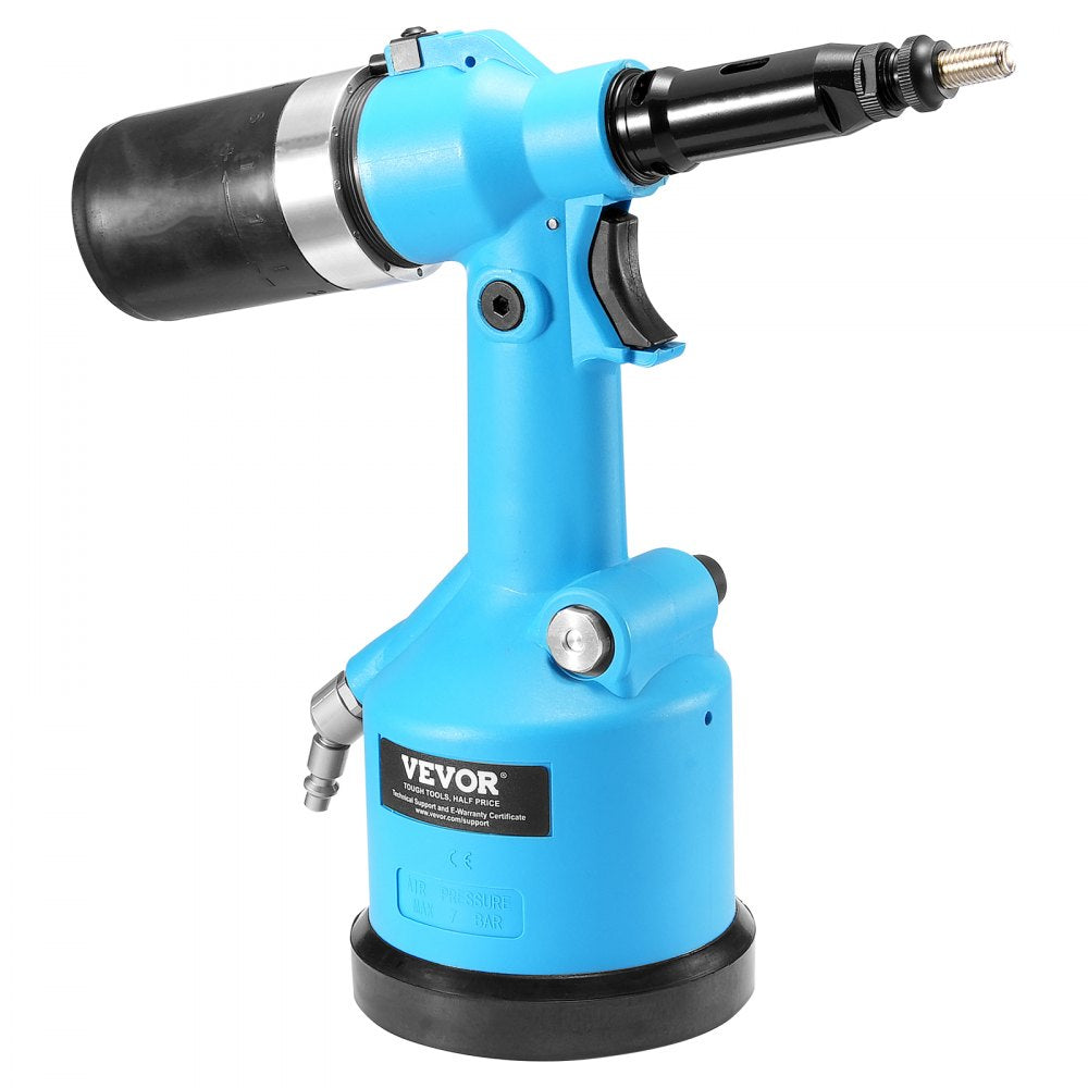 VEVOR Pneumatic Air Riveter Heavy Duty Rivet Gun Tool Kit 13 Size Nose Pieces 