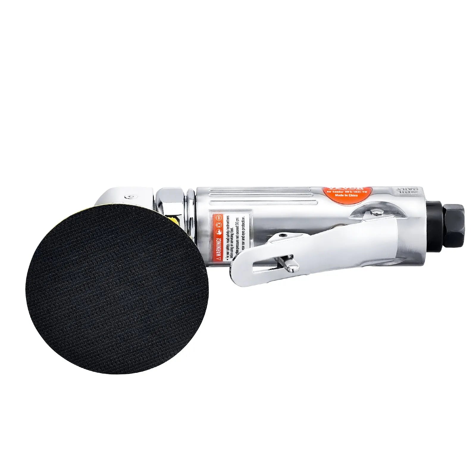 VEVOR Mini Air Sander, 1"/2"/3" Random Orbital Air Sander, 15000r/min Pneumatic Sander Polisher for Auto Body Work, 58PCS Air Powered Sander Kit with Wavy Sponges, Sandpapers, Wool Pad