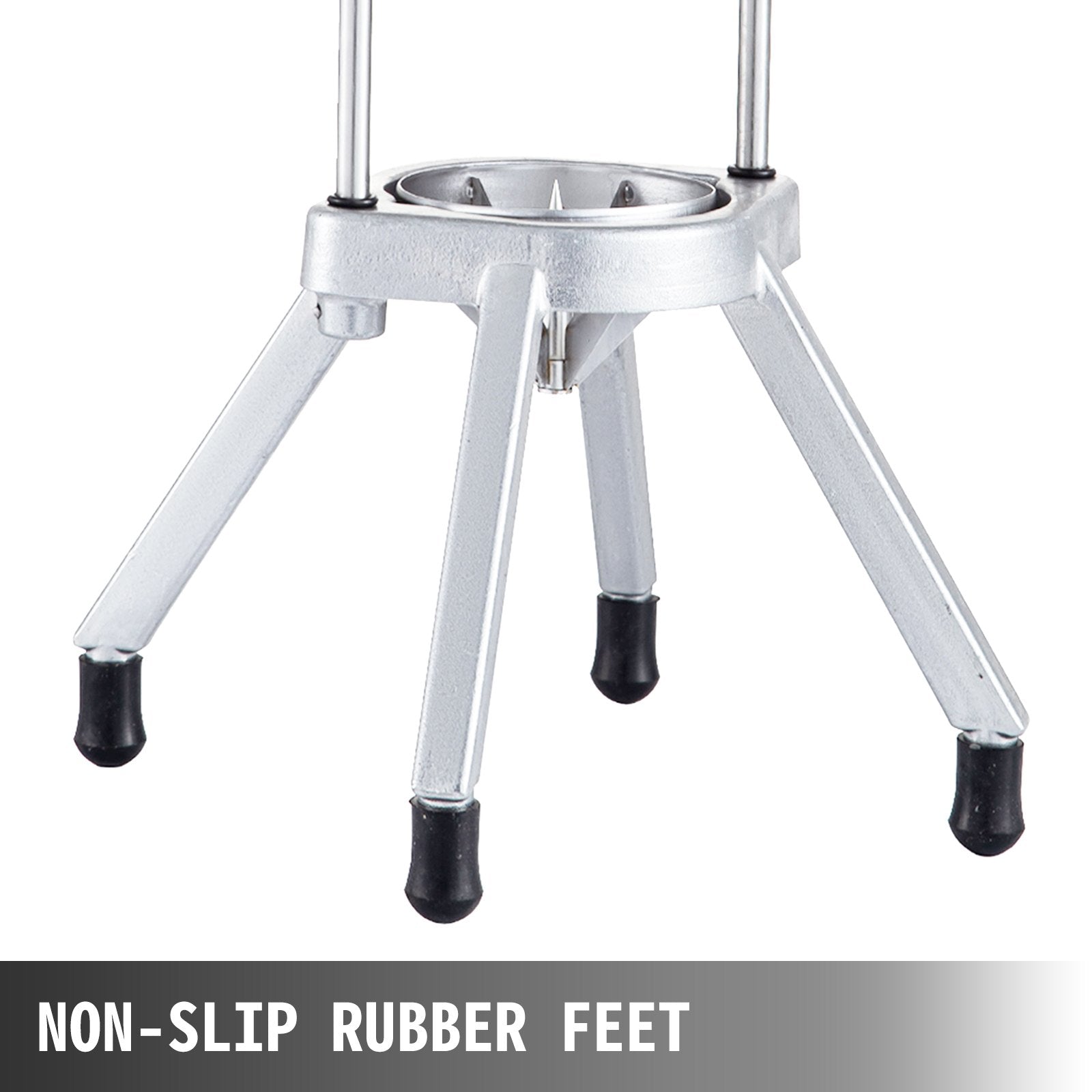 VEVOR 8-Section Commercial Easy Wedger Stainless Steel Blade Fruit Lime Slicer, Lemon Cutter 8 Wedges for Bar Restaurant 