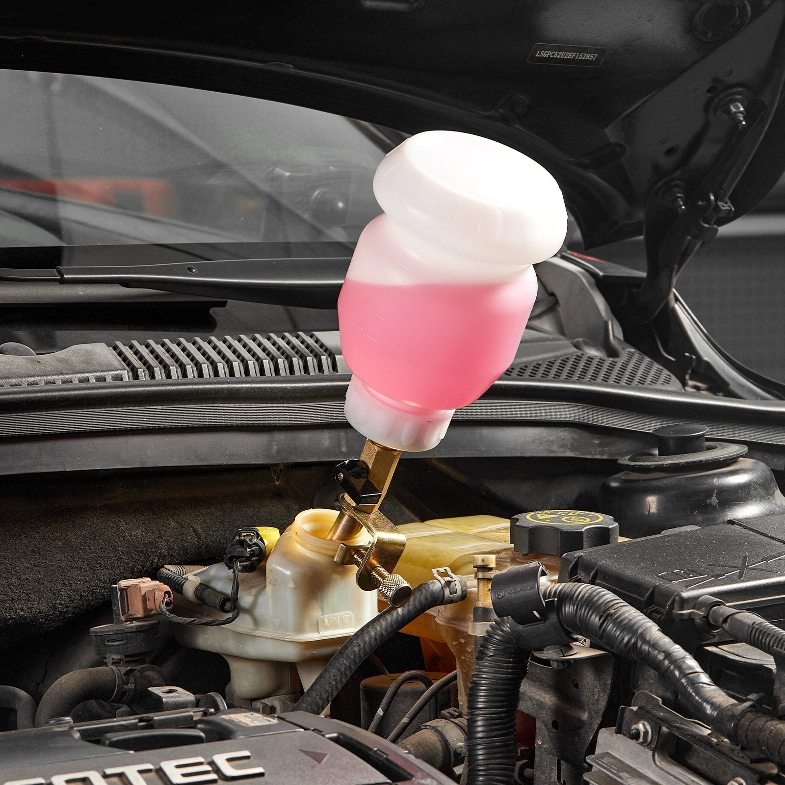 VEVOR 3L Brake Fluid Extractor Brake Bleeder Kit with 13 Hose Connectors 