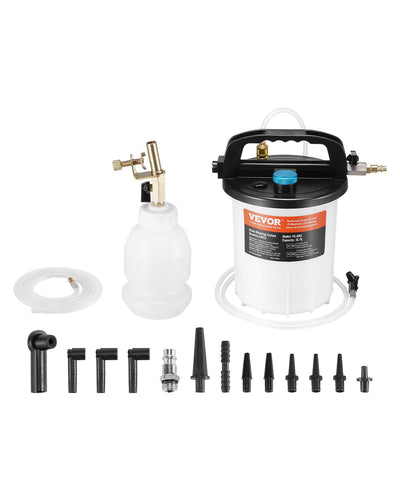 VEVOR 3L Brake Fluid Extractor Brake Bleeder Kit with 13 Hose Connectors 