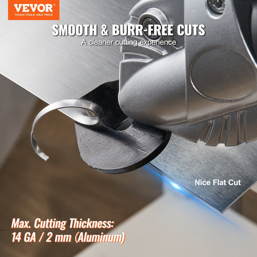 VEVOR Metal Cutter Drill Attachment, Metal Shears Attachment with 360 Degree Pivoting Head, for Cutting Max. 21 GA Stainless Steel, 18 GA Galvanized Steel, and 14 GA Aluminum Metal Sheets 