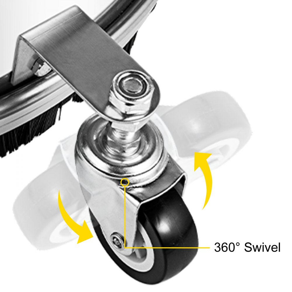VEVOR Surface Cleaner, 4000 psi Pressure Surface Cleaner, 16" Pressure Washer Surface Cleaner 1/4" QC Pressure Washing Surface Cleaner Stainless Steel Pressure Cleaner for Decks with Twin Rotary Arm 