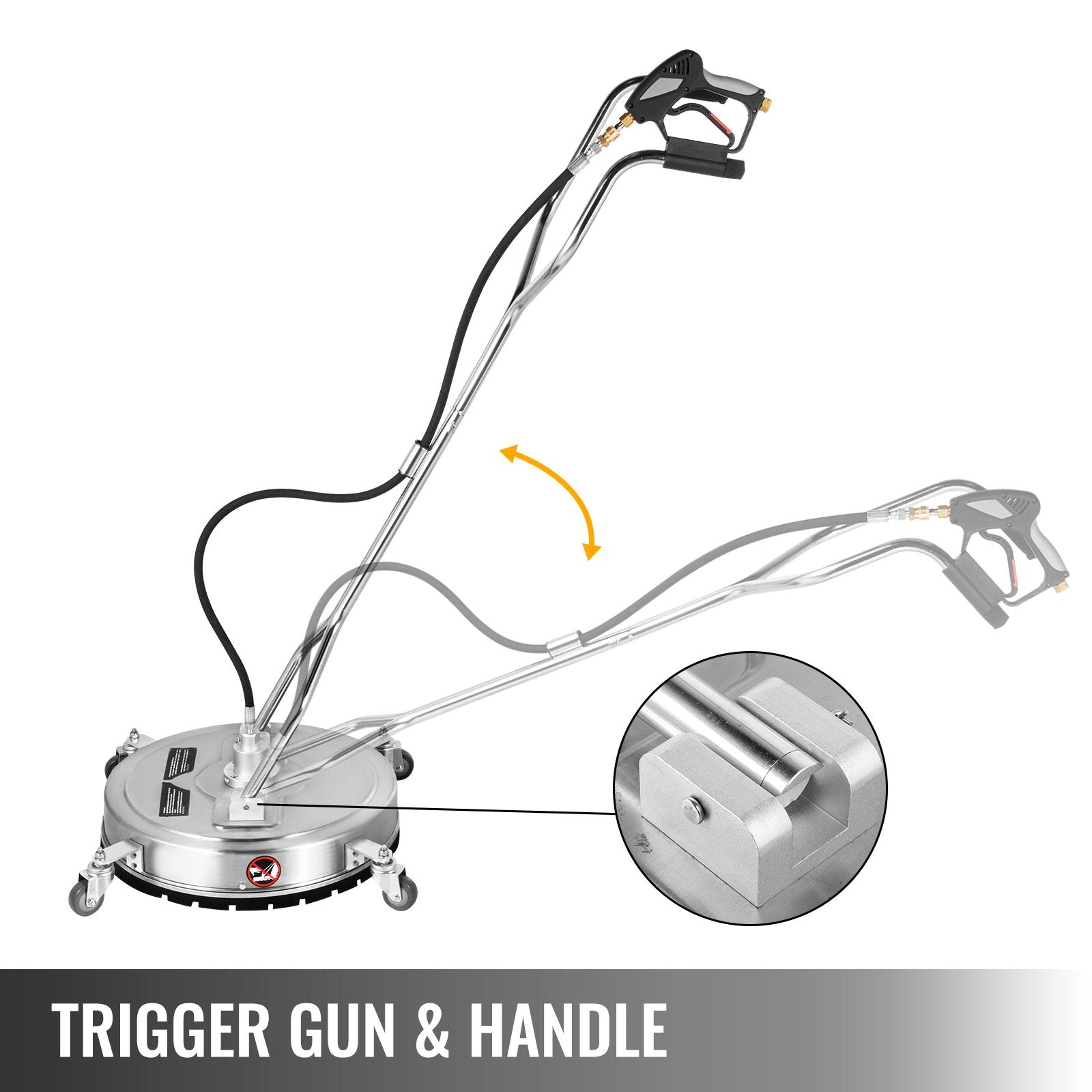Surface Cleaner Pressure Washer Flat Surface Cleaner 18" 4000psi Rotating 3/8 QC 