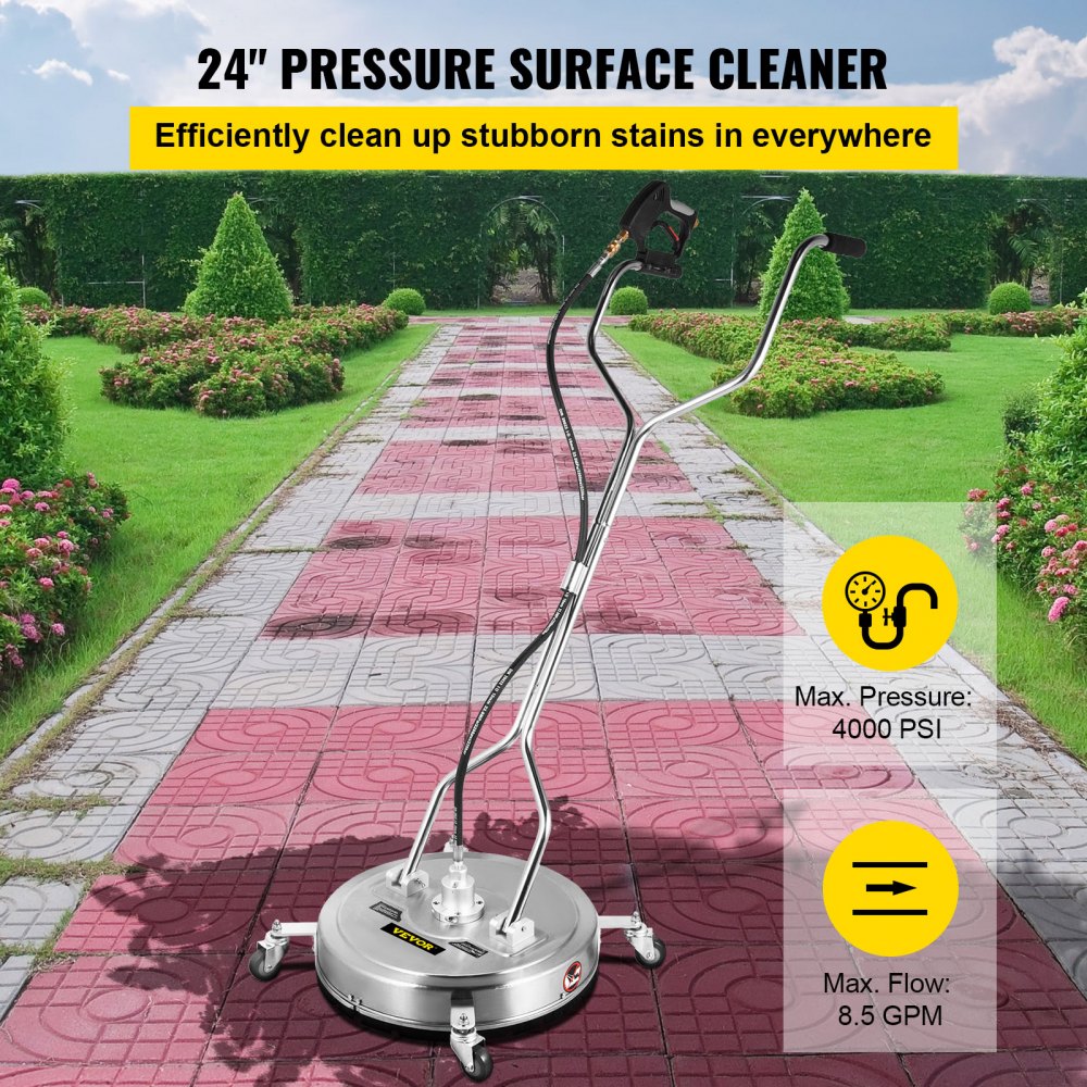 Surface
Cleaner Pressure Flat Surface Cleaning 24 Inch Flat Surface Cleaner 