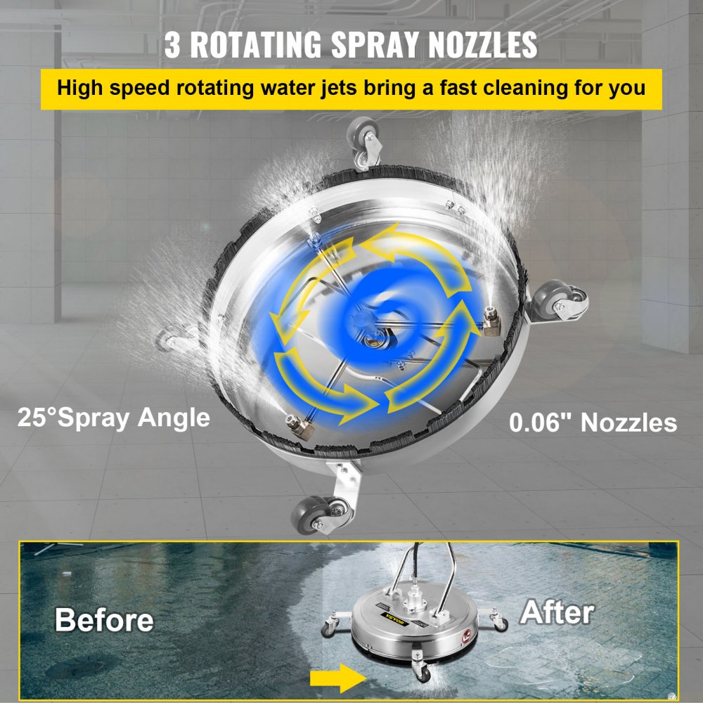 Surface
Cleaner Pressure Flat Surface Cleaning 24 Inch Flat Surface Cleaner 