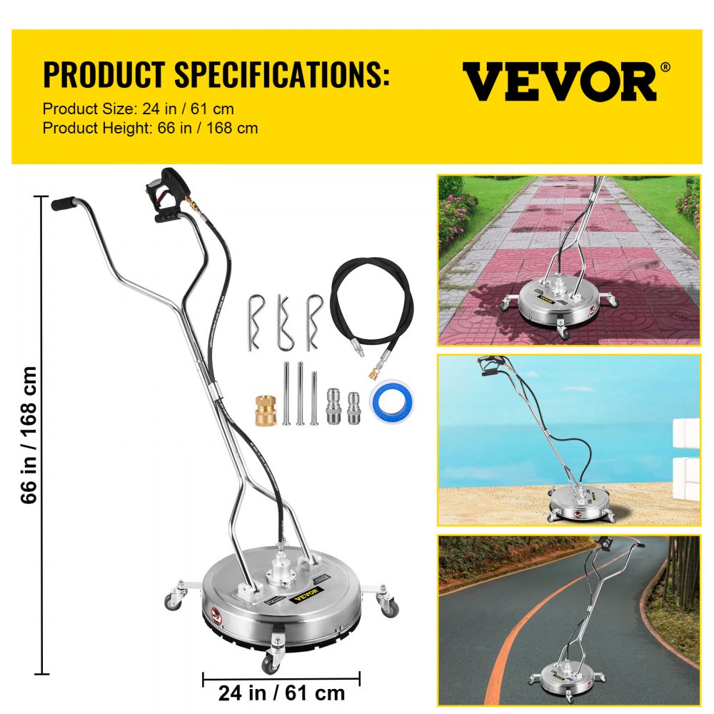 Surface
Cleaner Pressure Flat Surface Cleaning 24 Inch Flat Surface Cleaner 