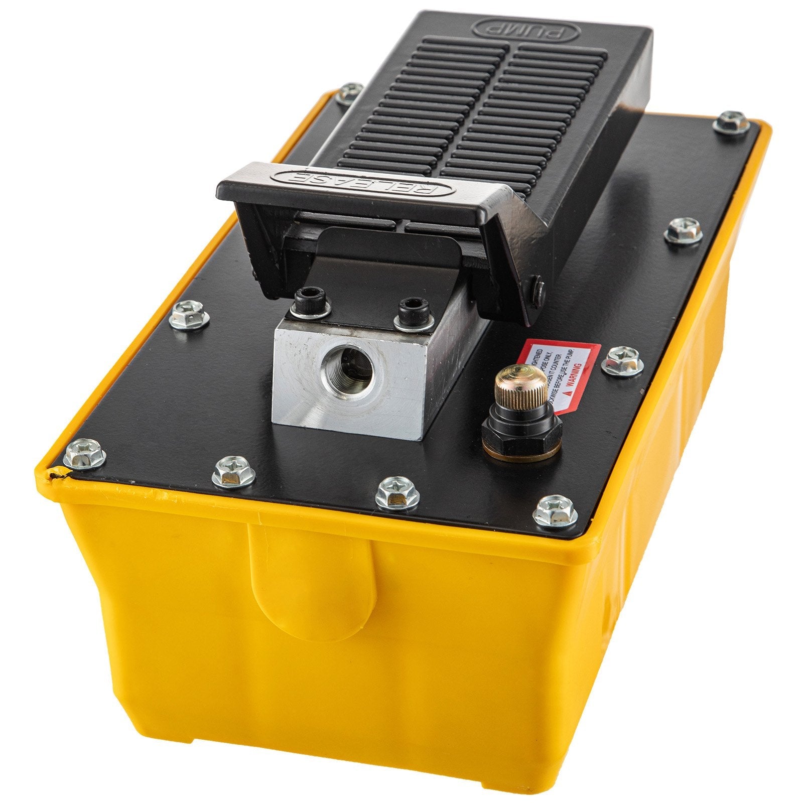 VEVOR Air Hydraulic Pump, 10,000 PSI Hydraulic Foot Pump, 1/2 Gal Reservoir Foot Operated Air/Hydraulic Pump, with Hose and Spray Gun for Heavy Machinery Rigging, Auto Repair, Auto Body Frame Machines 