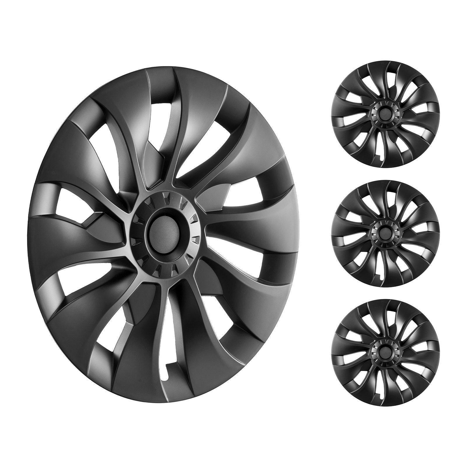 VEVOR 18" Wheel Rim Cover for 2017-2023 Model 3 Hubcap with Valve Nozzle Hole 