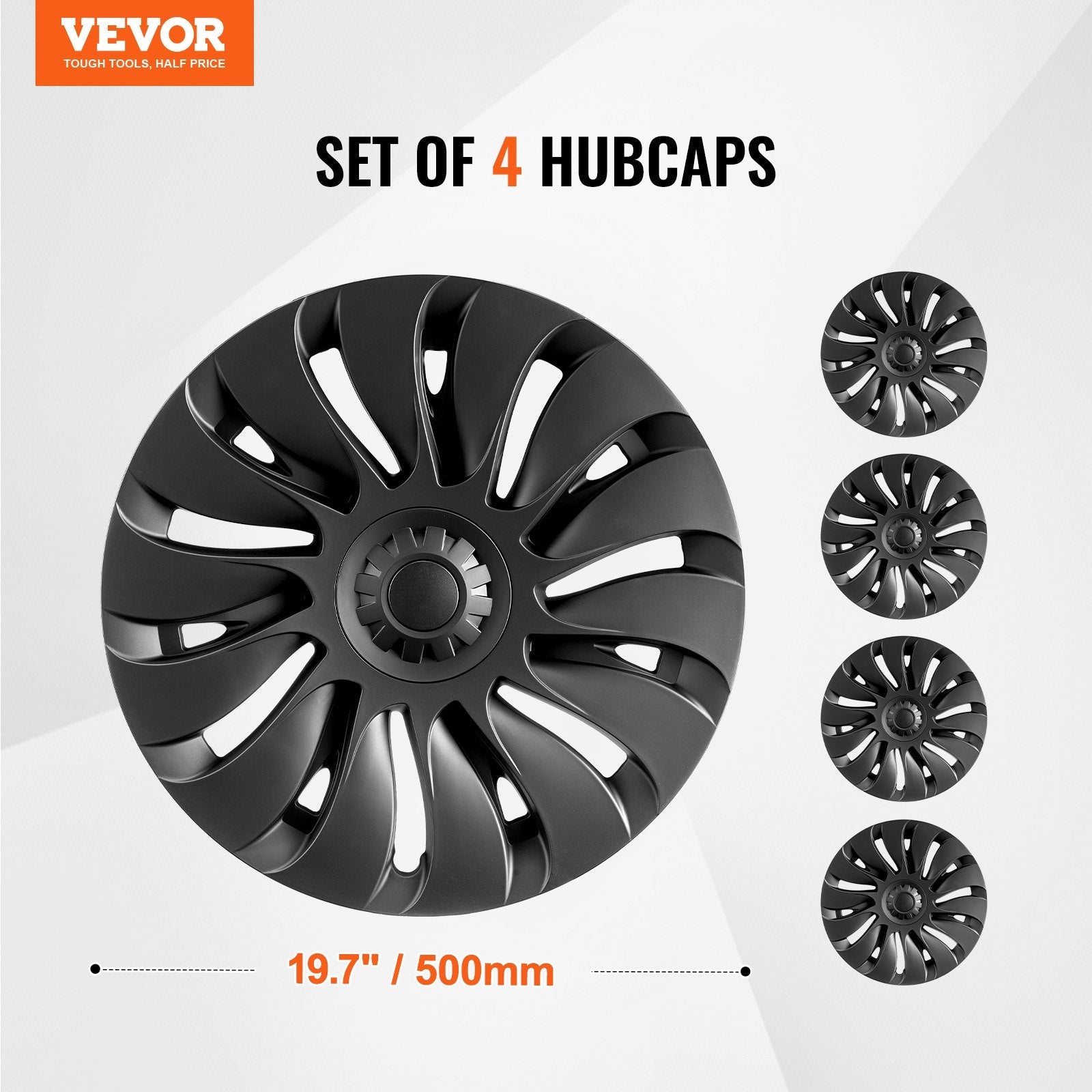 VEVOR 19" Wheel Rim Cover for 2021-2023 Model Y Hubcap with Valve Nozzle Hole 