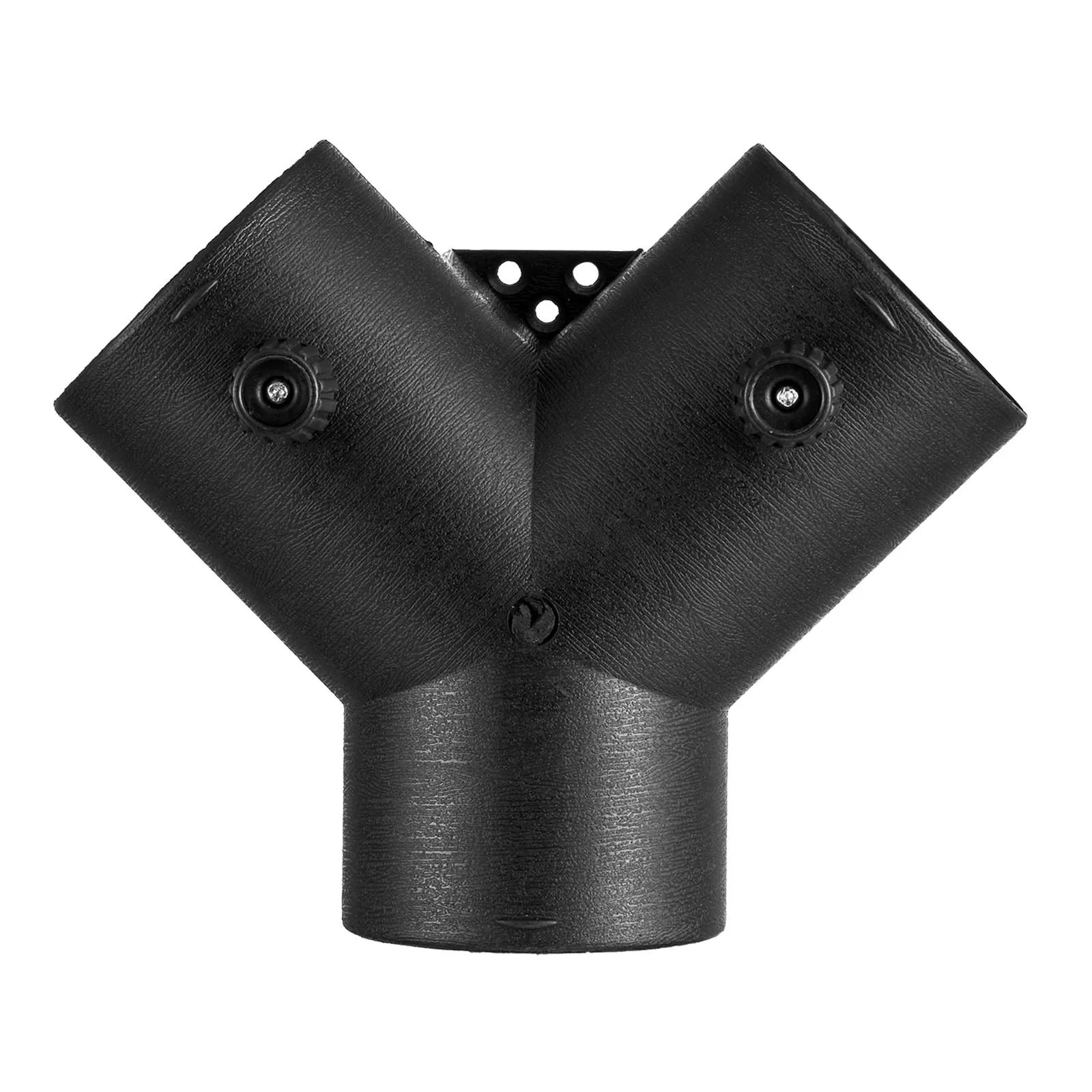 VEVOR 3-Inch Diesel Heater Duct Connector, Y Branch Air Vent Duct with Dual 90° Adjustable Valves, 3-Way Black Joint Connector for 2KW, 5KW, 8KW Diesel Heaters 