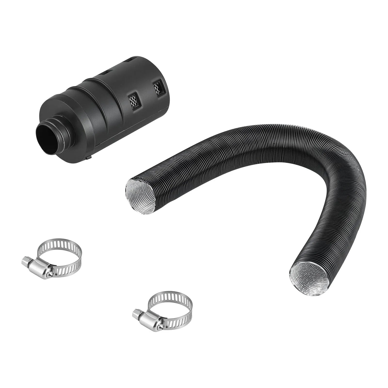 VEVOR Diesel Heater Intake Pipe Kit, 0.98 Inch Car Air Parking Heater Ducting Hose, Stretchable & Bendable Air Intake Filter Silencer for 2KW, 5KW, 8KW Diesel Heaters 