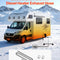 VEVOR Diesel Heater Exhaust Hose, 58.7 inch Stainless Steel Flexible Pipe with 2 Clamps for 2KW/5KW/8KW Diesel Heaters