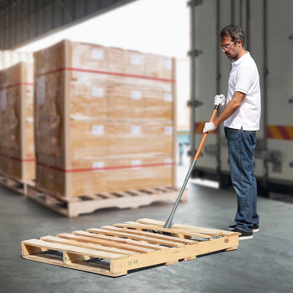 VEVOR Pallet Buster, 50-Inch Handle, 2000 lbs Weight Capacity, Q235 Carbon Steel, Heavy Duty Deck Wrecker Demolition Wood Pallet Tool Breaker Pry Bar Puller for Efficient and Effortless Board Removal 