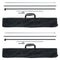 VEVOR Feather Flag Pole Kit 2 Packs Swooper Flag Pole 12.7 ft with Ground Stakes