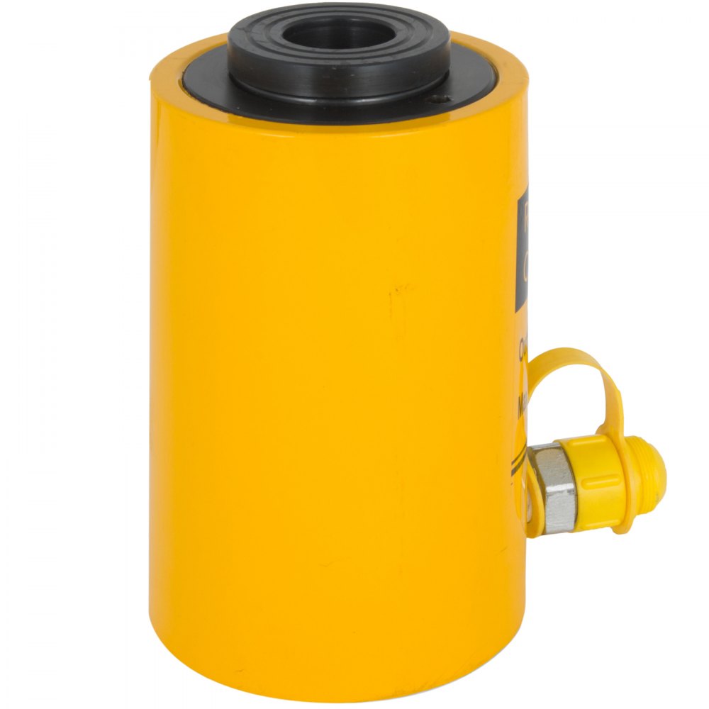 30ton 4"  100mm Stroke Hollow Hydraulic Cylinder Jack Straightening Metal Single Acting 