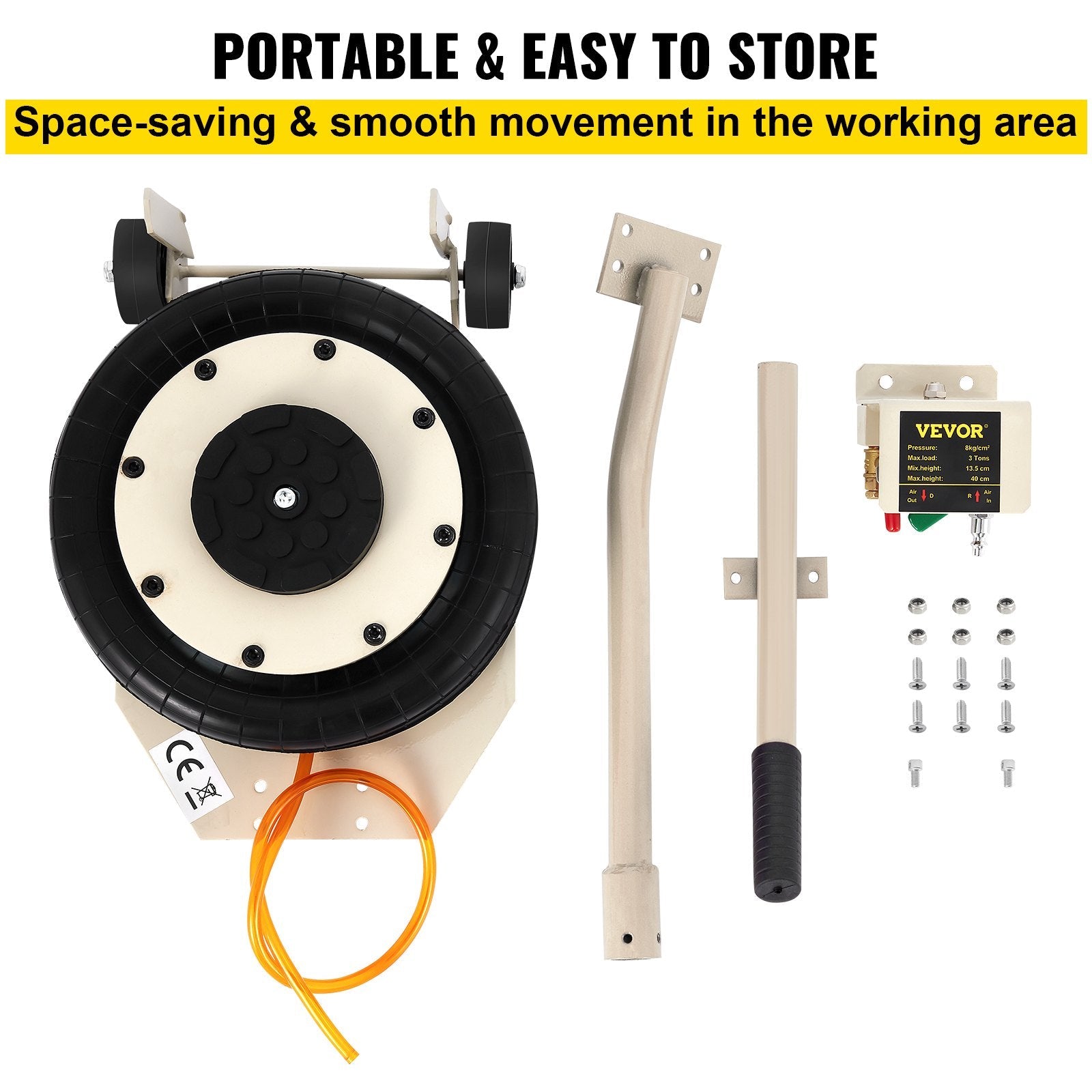 Triple Bag Air Jack Pneumatic Jack 11023LBS Quick Lift 5 Ton Heavy Duty Jacking 