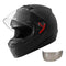 Full Face Motorcycle Helmet – DOT Approved Motocross & Street Bike Helmet with Clear & Tinted Visors, L