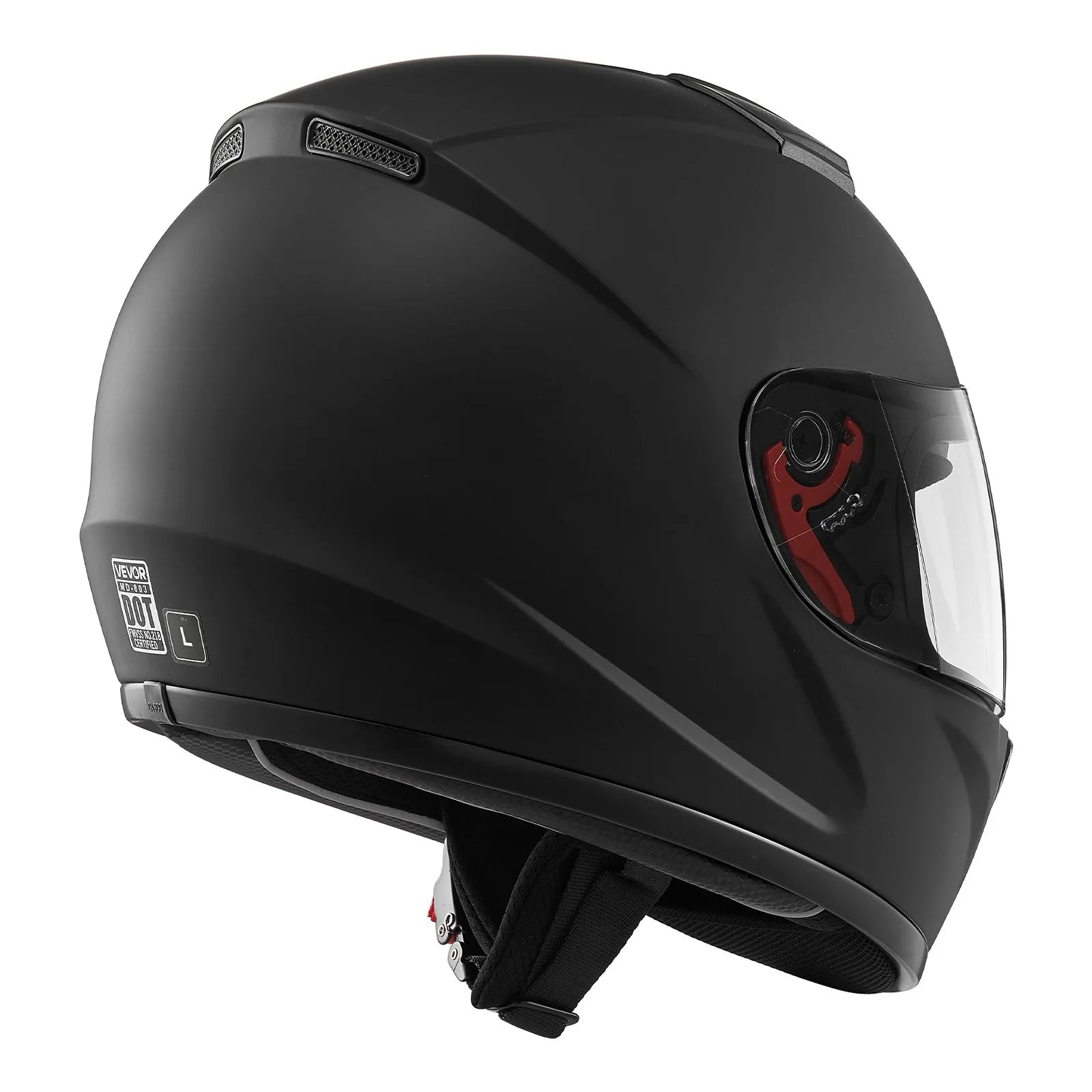 Full Face Motorcycle Helmet – DOT Approved Motocross & Street Bike Helmet with Clear & Tinted Visors, L