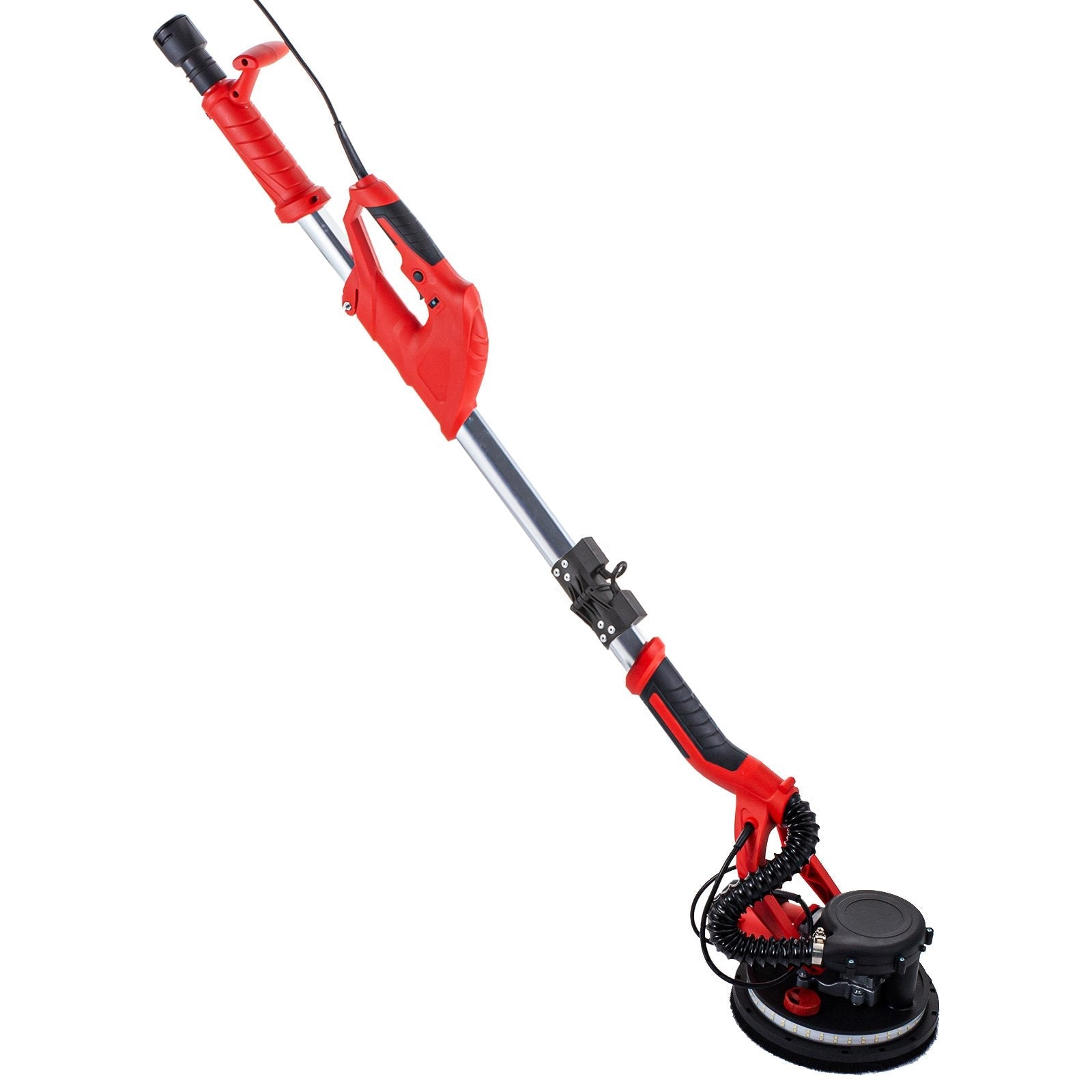 VEVOR Drywall Sander 850W, Electric Drywall Sander, Variable Speed 800-1750 RPM, Foldable Sheetrock Sander, with Telescope Handle, Electric Sander, with LED Strip Light and Vacuum Bag, Wall Sander 