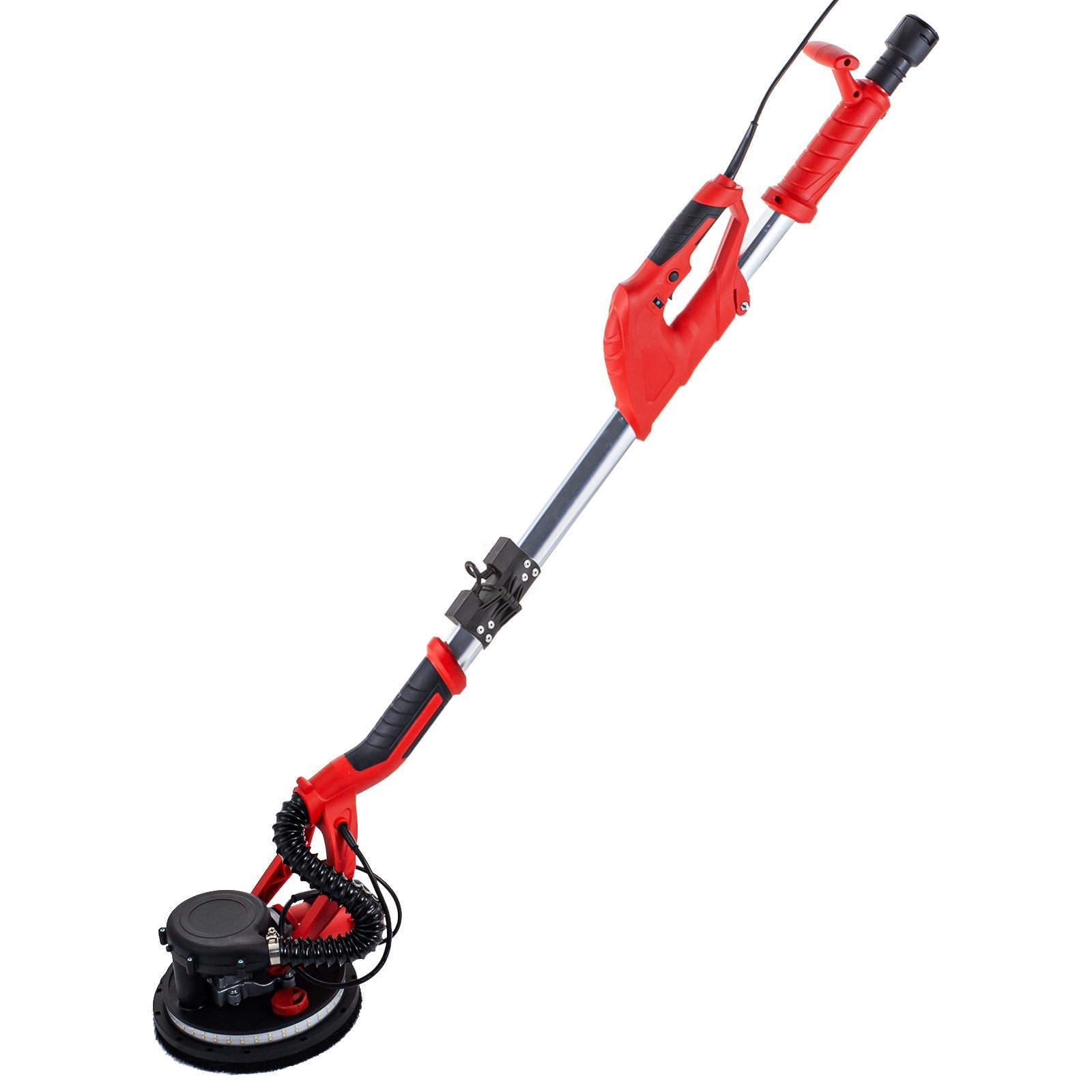 VEVOR Drywall Sander 850W, Electric Drywall Sander, Variable Speed 800-1750 RPM, Foldable Sheetrock Sander, with Telescope Handle, Electric Sander, with LED Strip Light and Vacuum Bag, Wall Sander 