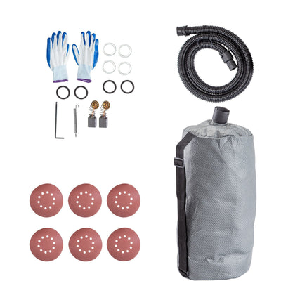 VEVOR Drywall Sander 850W, Electric Drywall Sander, Variable Speed 800-1750 RPM, Foldable Sheetrock Sander, with Telescope Handle, Electric Sander, with LED Strip Light and Vacuum Bag, Wall Sander 