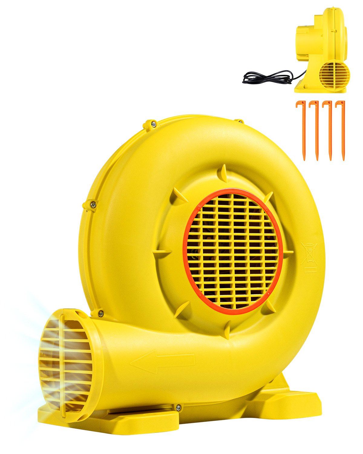 VEVOR Inflatable Bounce House Blower 0.5&0.6HP 450W for Commercial Bounce House 