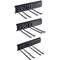 VEVOR Garage Tool Organizer, 600 lbs Max Load Capacity, Wall Mount Yard Garden Storage Rack Organization Heavy Duty with 6 Adjustable Hooks and 3 Rails, for Garden Tools, Shovels, Trimmers, and Hoses