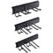 VEVOR Garage Tool Organizer, 800 lbs Max Load Capacity, Wall Mount Yard Garden Storage Rack Organization Heavy Duty with 6 Adjustable Hooks and 3 Rails, for Garden Tools, Shovels, Trimmers, and Hoses