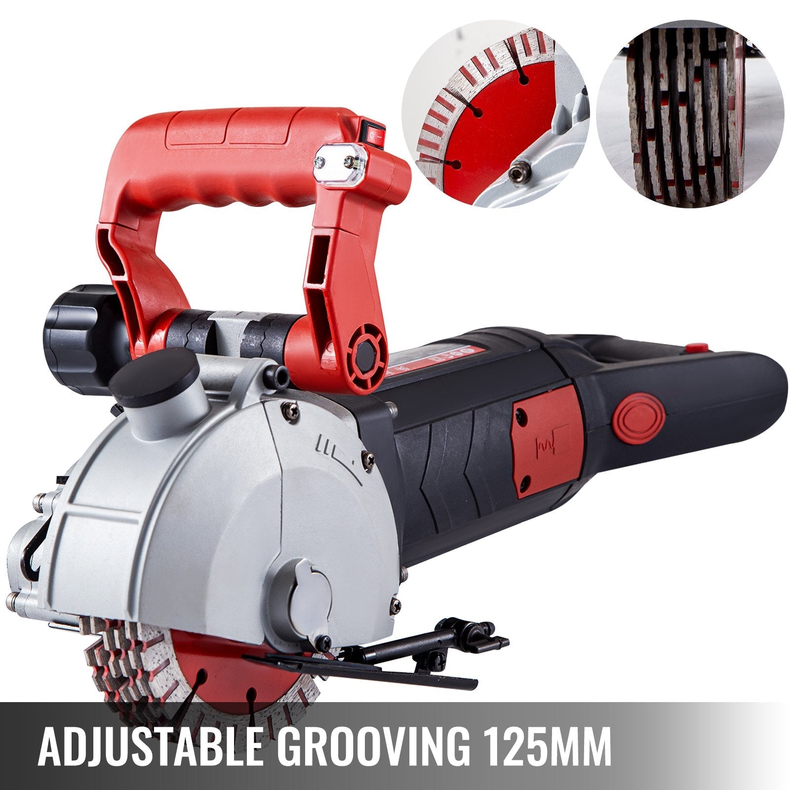 Vevor 5" Wall Chaser Slotting Machine 4000w Wall Groove Cutting Concrete Saw 