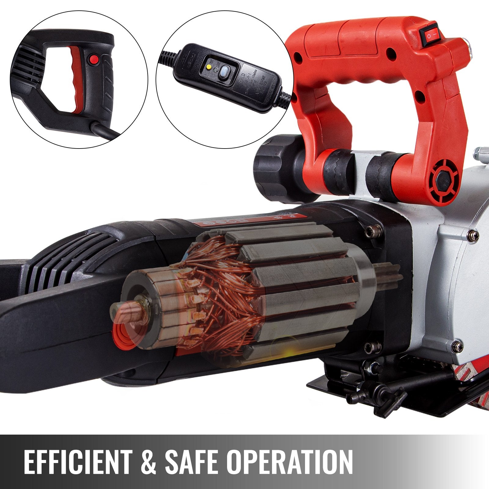 Vevor 5" Wall Chaser Slotting Machine 4000w Wall Groove Cutting Concrete Saw 