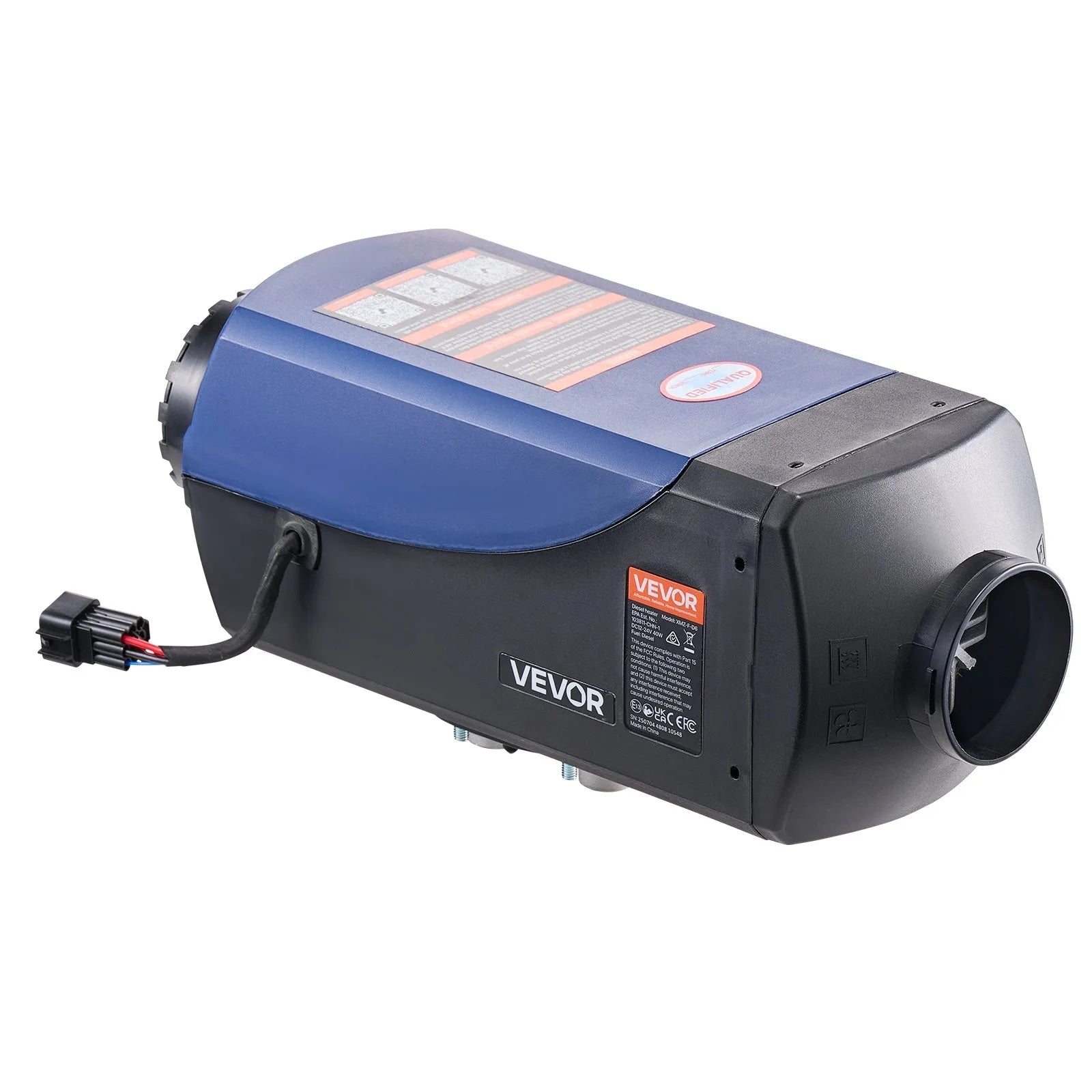VEVOR Diesel Heater, 8KW, DC 12V/24V, Portable Diesel Air Heater with Remote Control and LCD Screen, Fast Heating Low Noise, 2.6 Gal Large Fuel Tank for Vehicles, Vans, RVs, Campers, and Trucks 