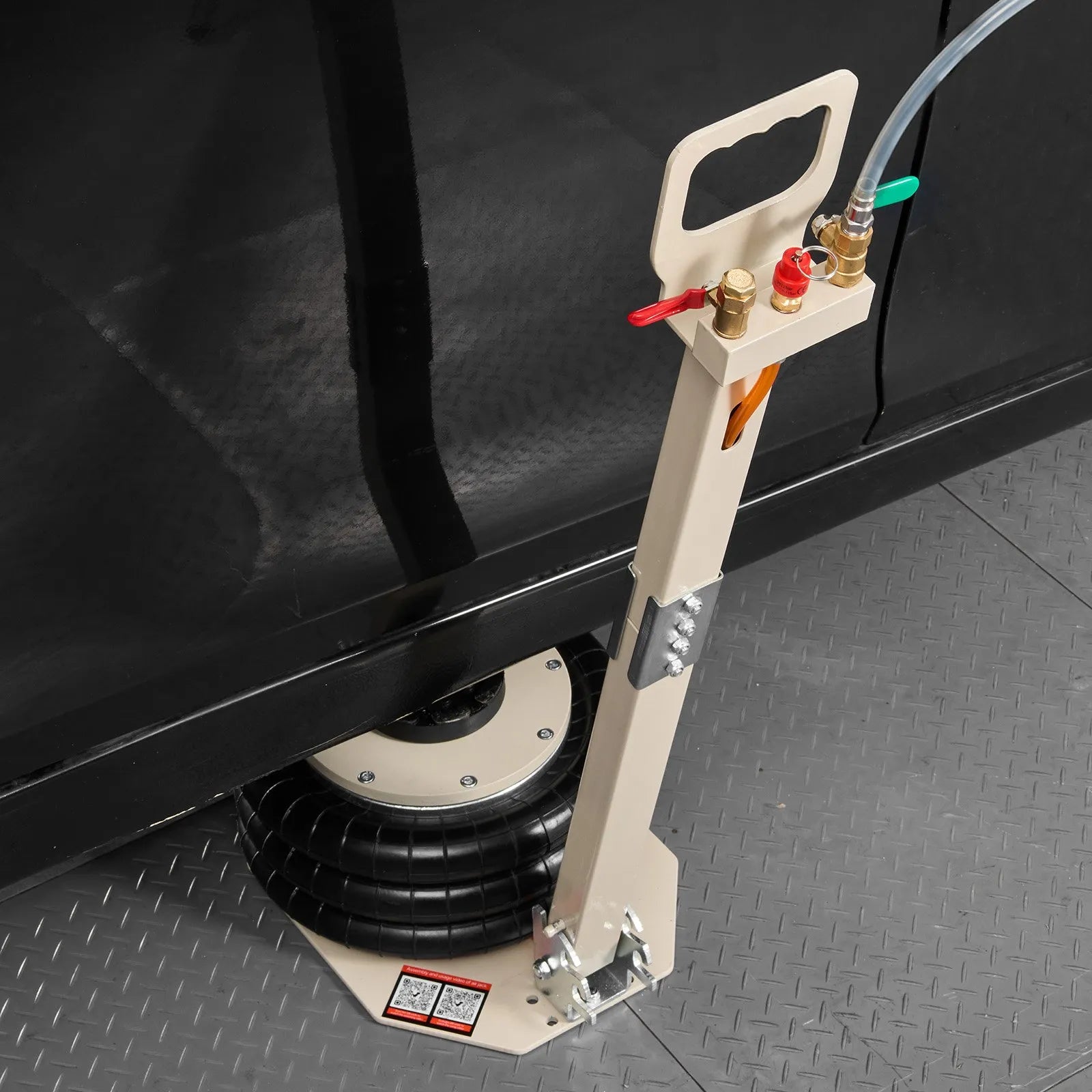 VEVOR Air Jack, 3 Ton/6613 lbs Triple Bag Air Jack, Airbag with Six Steel Pipes, Lift Up to 17.7 inch/450 mm, 1-6 s Fast Lifting Pneumatic with Adjustable Long Handle for Car, SUV, Pickup Truck Repair 