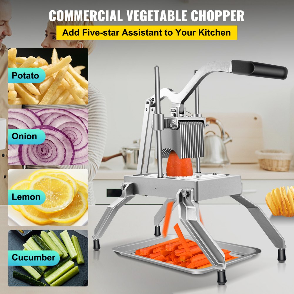 3/16" Multipurpose Slicer Onion Quick Slicer Stainless Steel Blade with Tray 