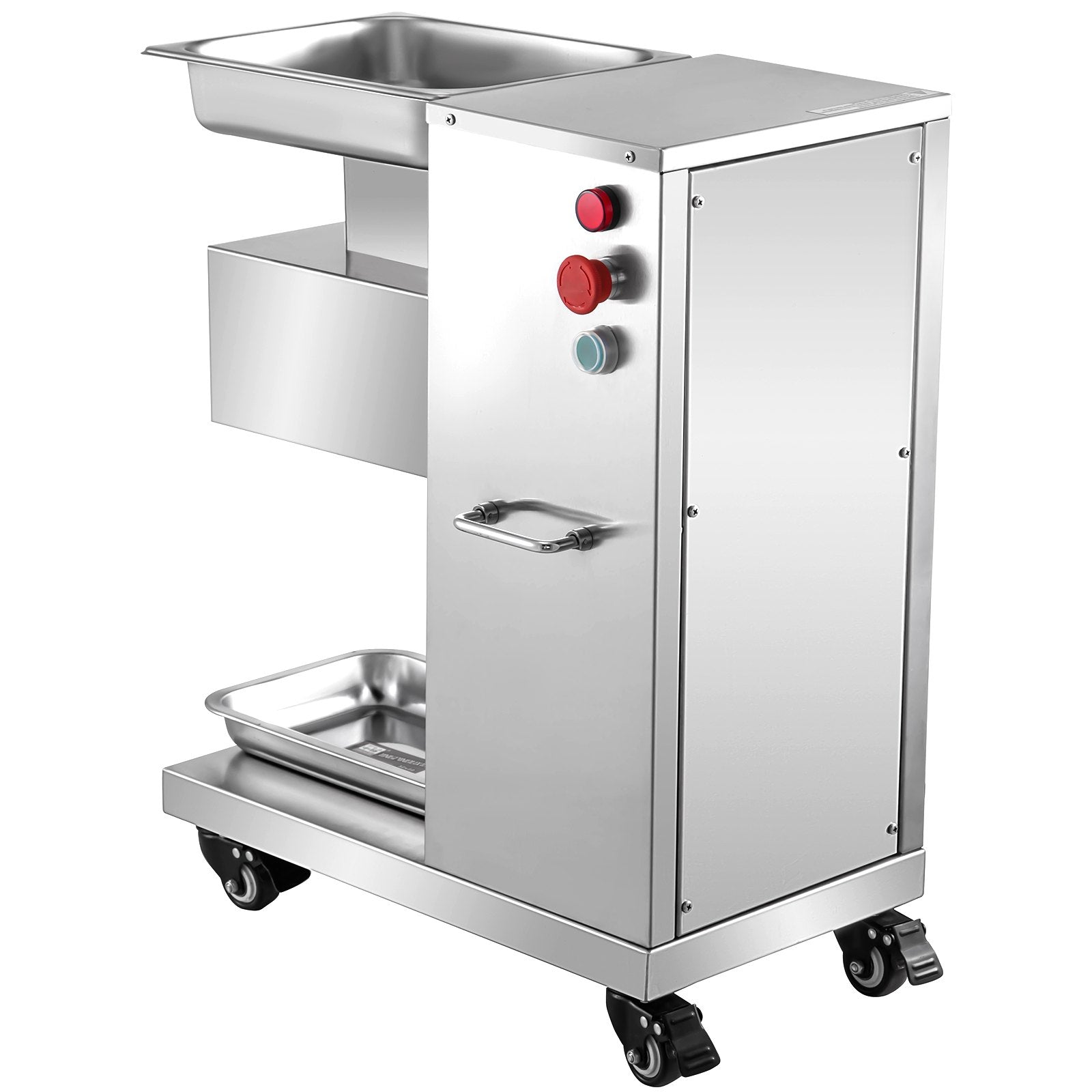 VEVOR 110V Commercial Meat Cutter Machine 1100LB/H Electric Meat Cutting Machine 750W Commercial Meat Slicer 3mm Blade Restaurant Food Slicer Stainless Steel For Kitchen Restaurant Supermarket 
