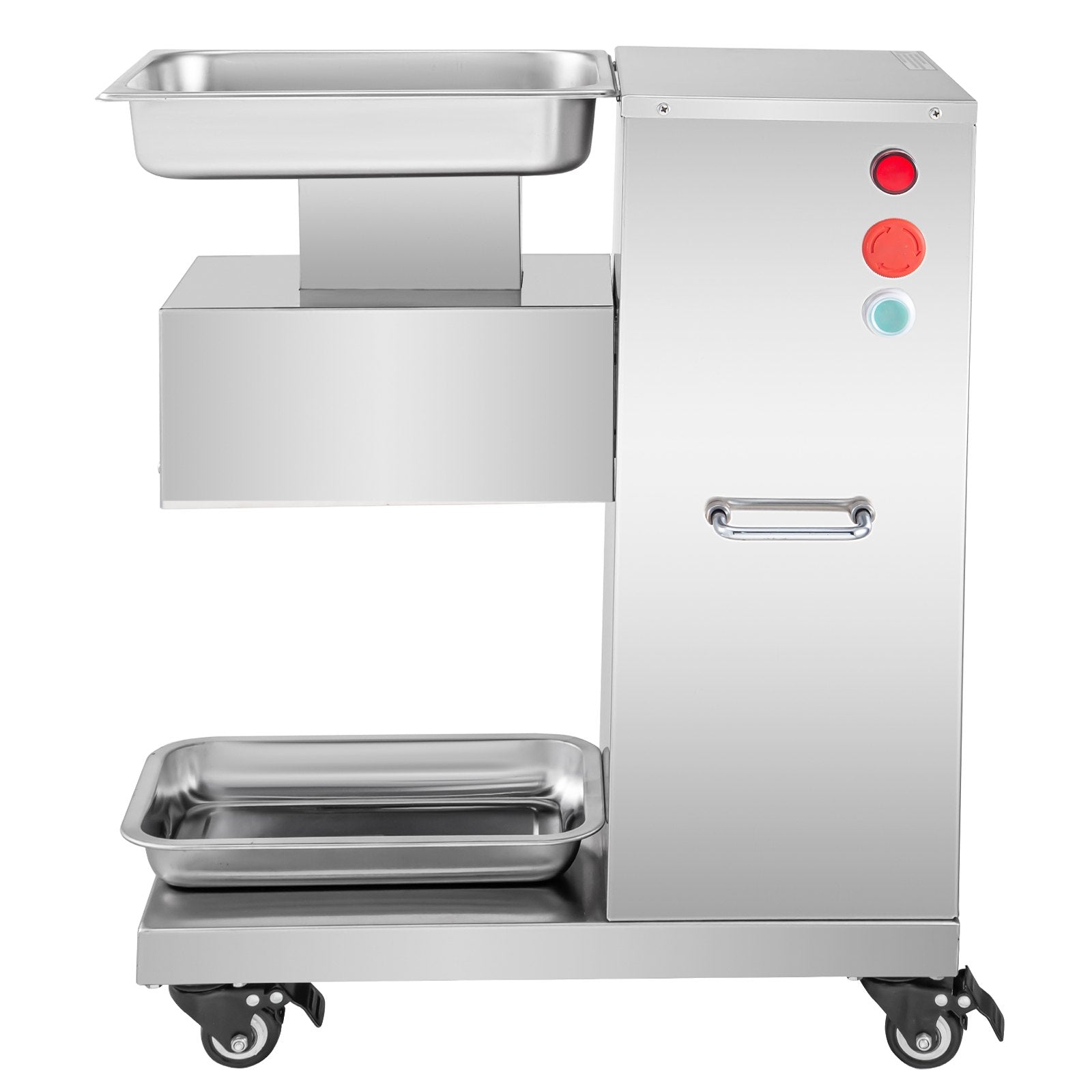 VEVOR 110V Commercial Meat Cutter Machine 1100LB/H Electric Meat Cutting Machine 750W Commercial Meat Slicer 3mm Blade Restaurant Food Slicer Stainless Steel For Kitchen Restaurant Supermarket 