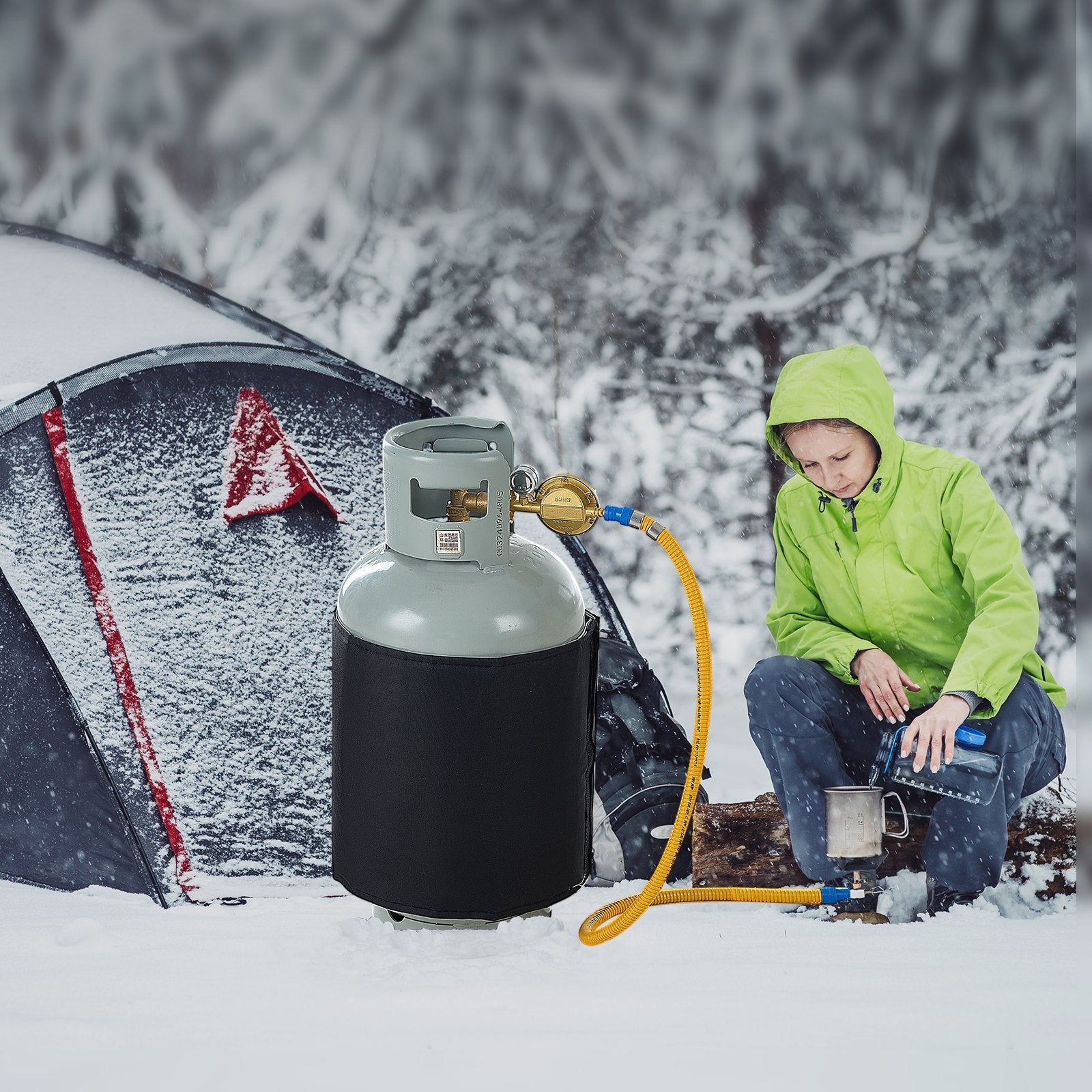 VEVOR Insulated Band Style Gas Cylinder Warmer for40 lbs Gas Tanks 120W 90 ? 